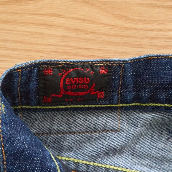 Evisu Ramen Eu-Ed Ninja, Button Fly Jeans JE22 Men's Jeans, Size 34 - Picture 5 of 15